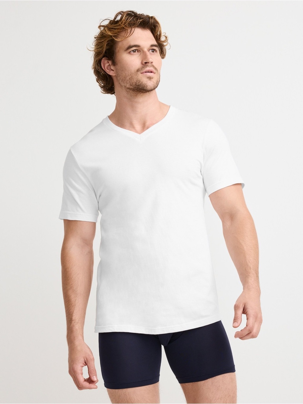 THREE Jockey White Classic V-Neck Undershirts XL mens, new just out of package,